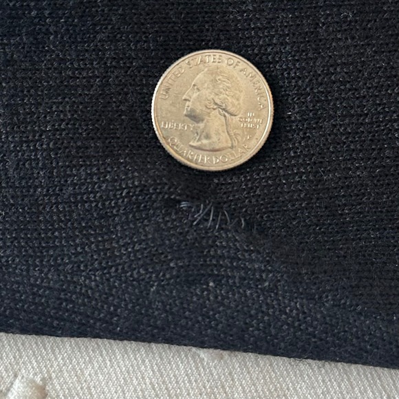 Vintage 90s C. Webb Co Black Beaded Leaf Cardigan Sweater Women's Size L Femme - Picture 7 of 11